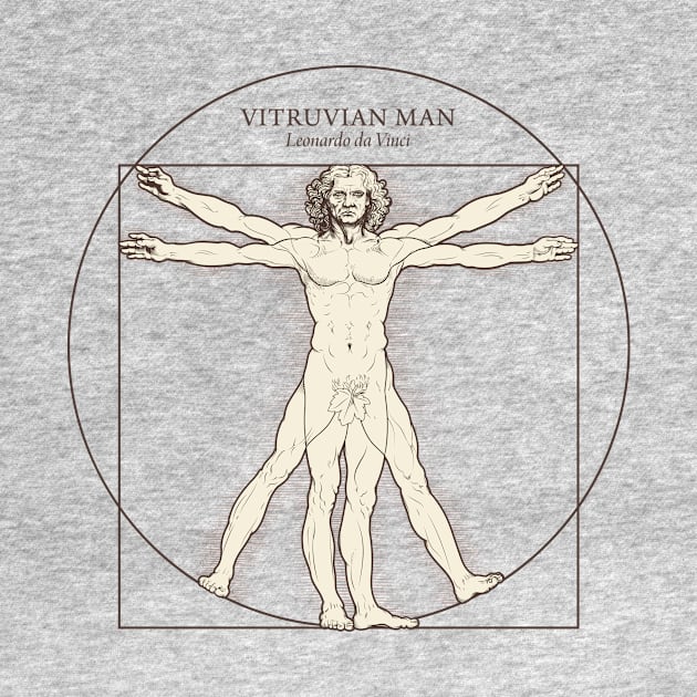 Vitruvian Man by Leonardo da Vinci by Dyuba